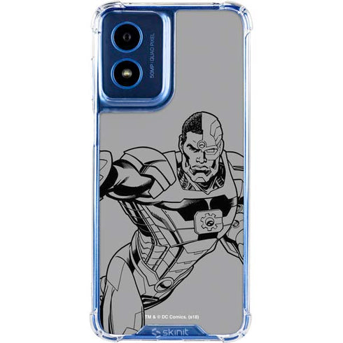 DC Comics Cyborg Comic Pop Moto G 5G (2024) Clear Case
